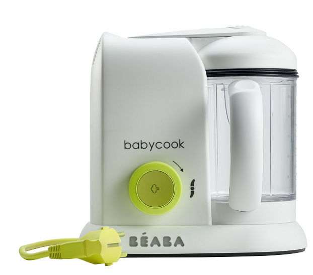 Parní vařič + mixér BABYCOOK SOLO neonový