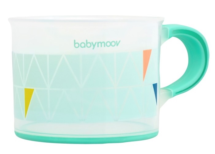 Babymoov hrníček s ouškem ANTI-SLIP Azur 200ml