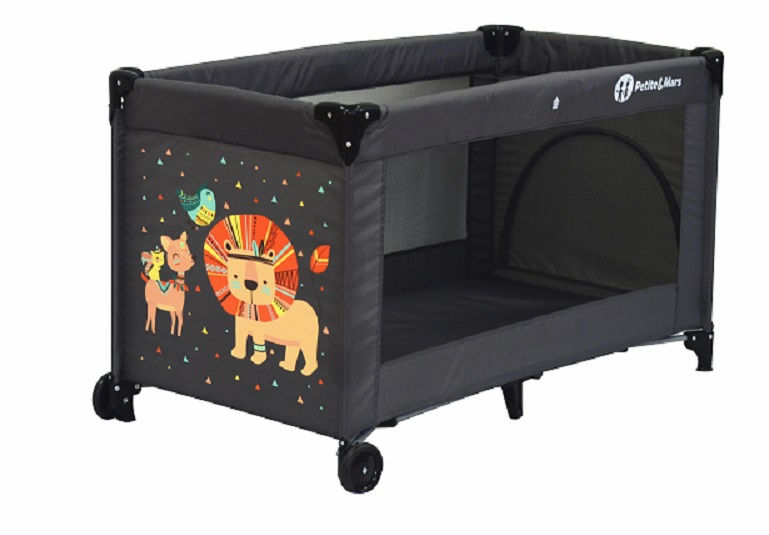 Petite&Mars Postýlka cestovní Koot Lion Grey
