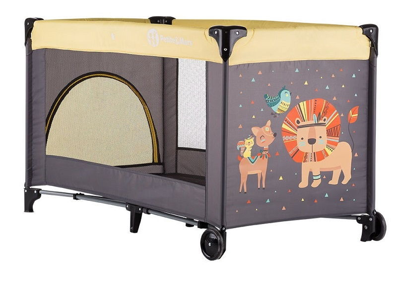 Petite&Mars Postýlka cestovní Koot Lion Yellow