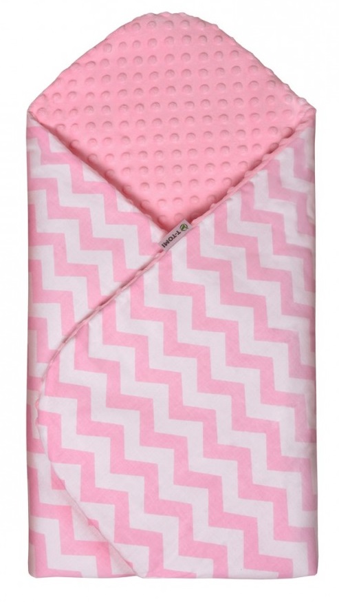 Rychlozavinovačka MINKY, pink / zig-zag