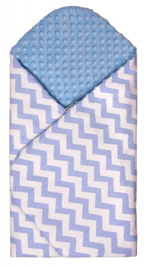 Rychlozavinovačka MINKY, blue / zig-zag