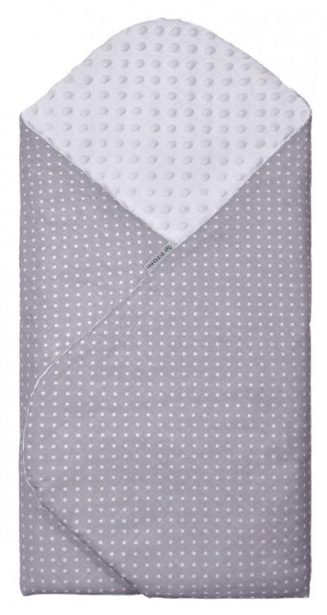 Rychlozavinovačka MINKY, grey / little dots