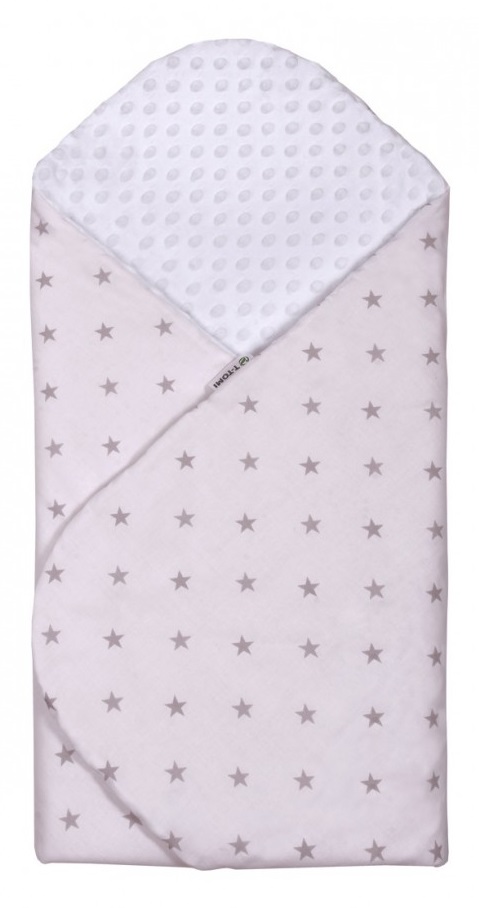 Rychlozavinovačka MINKY, white / grey stars