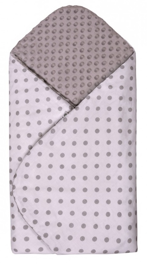 Rychlozavinovačka MINKY, white / grey dots