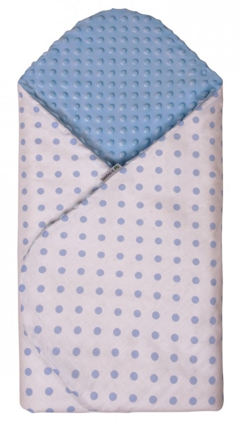 Rychlozavinovačka MINKY, white / blue dots