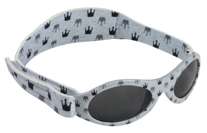 BabyBanz sluneční brýle Light Grey Crowns