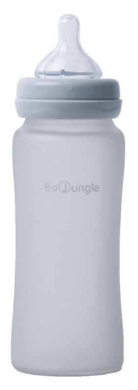 Bo Jungle skleněná láhev s úchyty B-Thermo 300ml Grey