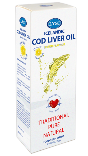 Lysi Olej z tresčích jater citrón 240ml