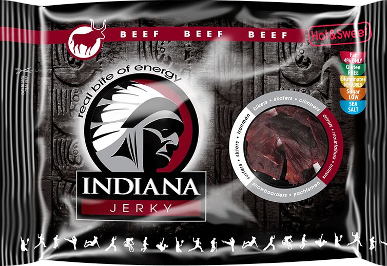Indiana Jerky Hovězí Hot&Sweet 100g