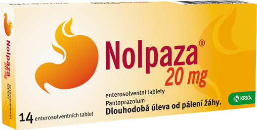 Nolpaza 20 mg perorální tablety Enterosolventní měkká 14x20mg