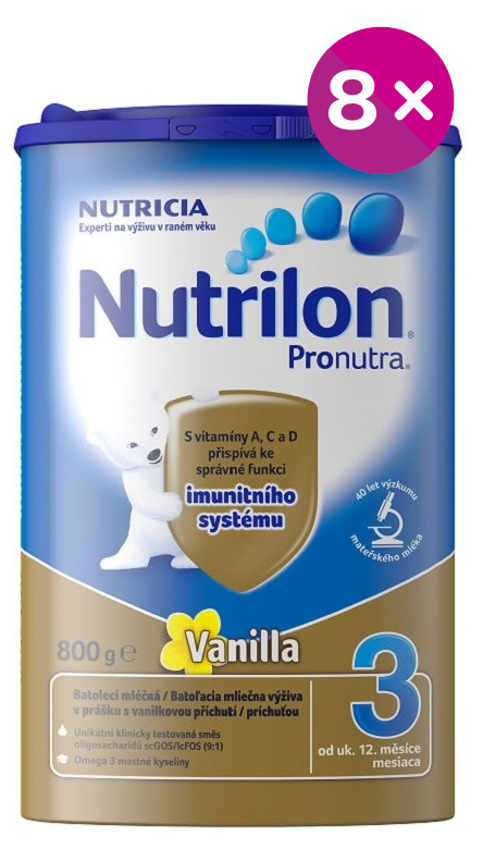 Fotografie Nutrilon 3 Advanced Vanilla batolecí mléko 800g