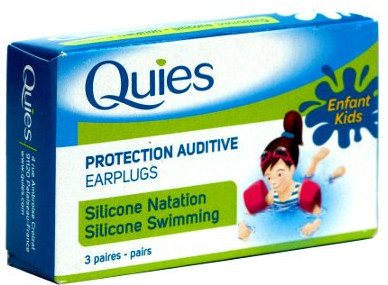 Quies Silikonové chrániče sluchu pro děti 3 páry plavání