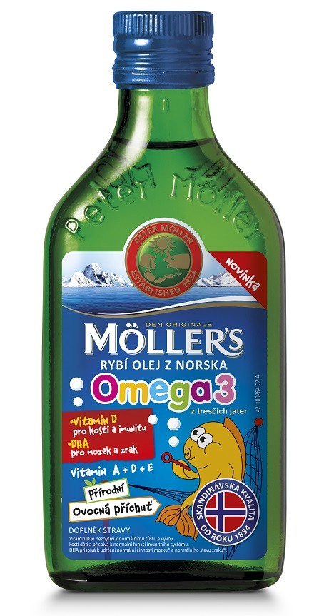 Mollers Omega 3 Ovocná příchuť 250ml