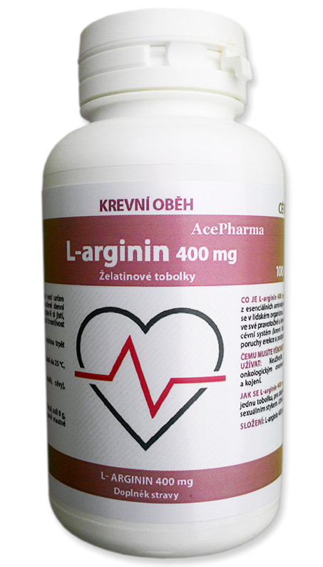 L-arginin 400mg 100 kapslí