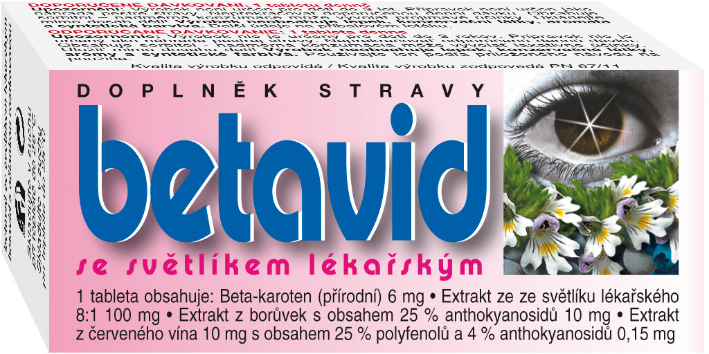 Betavid se světlíkem lékařským 60 tablet