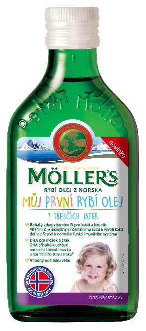 Mollers Omega 3 Můj první rybí olej 250ml - exp. 4/2021