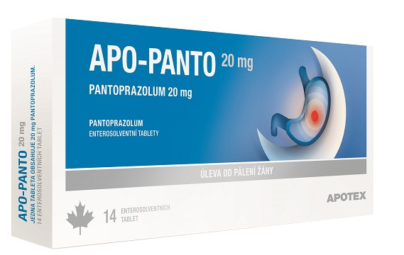 Apo-Panto 20 mg perorální tablety Enterosolventní měkká 14x20mg