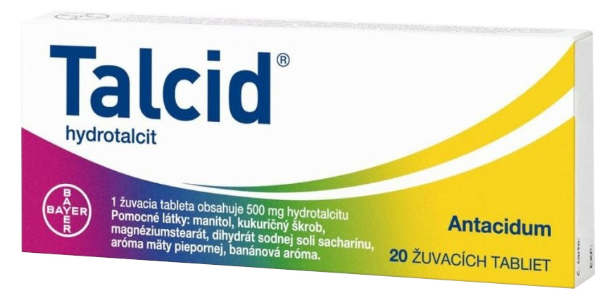 Talcid 500mg žvýkací tablety 20ks