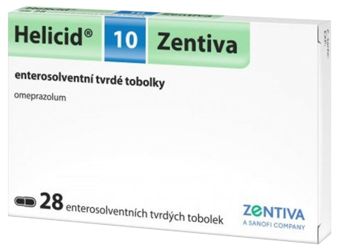 Zentiva 10 Helicid 10mg 28 tvrdých tobolek
