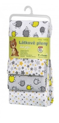 Látkové pleny, grey hedgehogs / šedí ježci