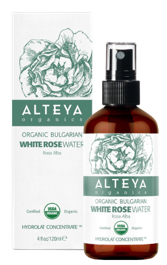 Bio Alteya Růžová voda z bílé růže v skle 120ml