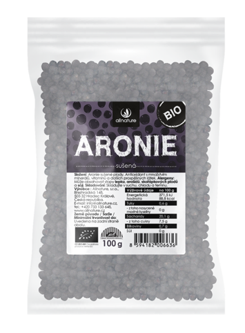 Allnature Aronie černý jeřáb BIO 100g