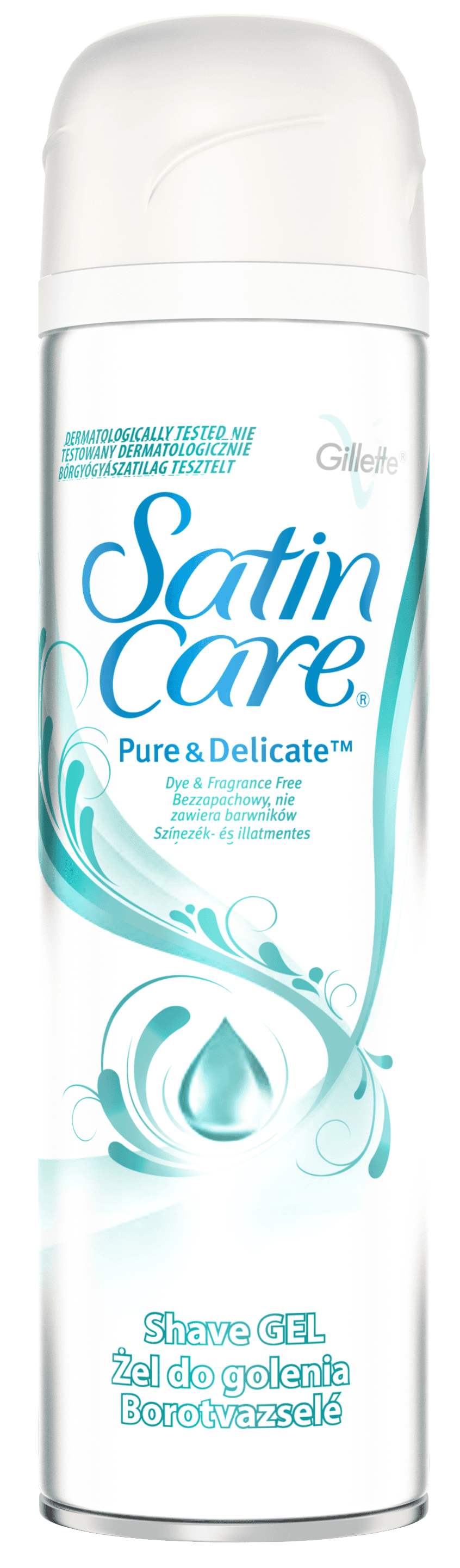 Gillette Satin Care Pure&Delicate gel na holení 200ml