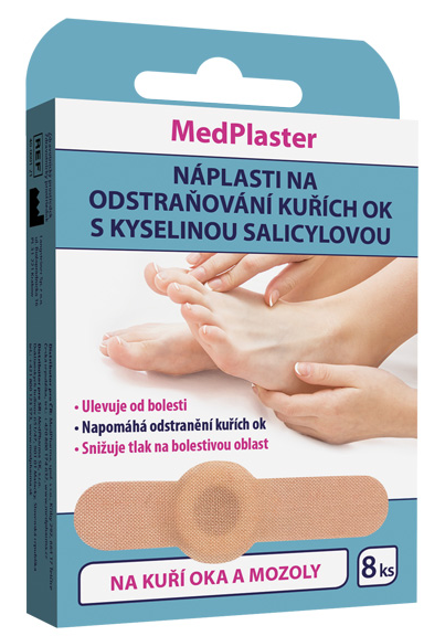 MedPlaster Náplasti na odstraňování kuřích ok 8ks