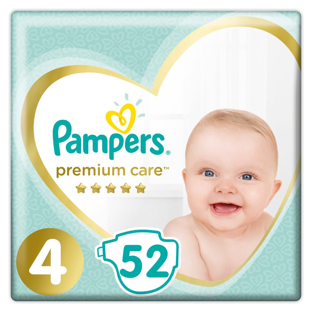 Pampers Premium Care S4 52ks, 9-14kg