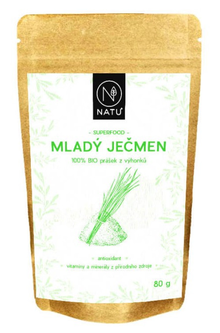 Natu Mladý ječmen BIO prášek 80g