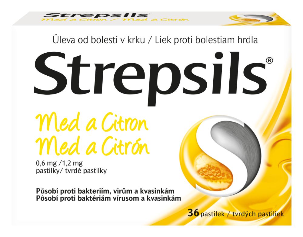 STREPSILS Med a Citron 36 pastilek
