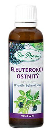 Dr.Popov Eleuterokok ostnitý Orig.bylin.kapky 50ml