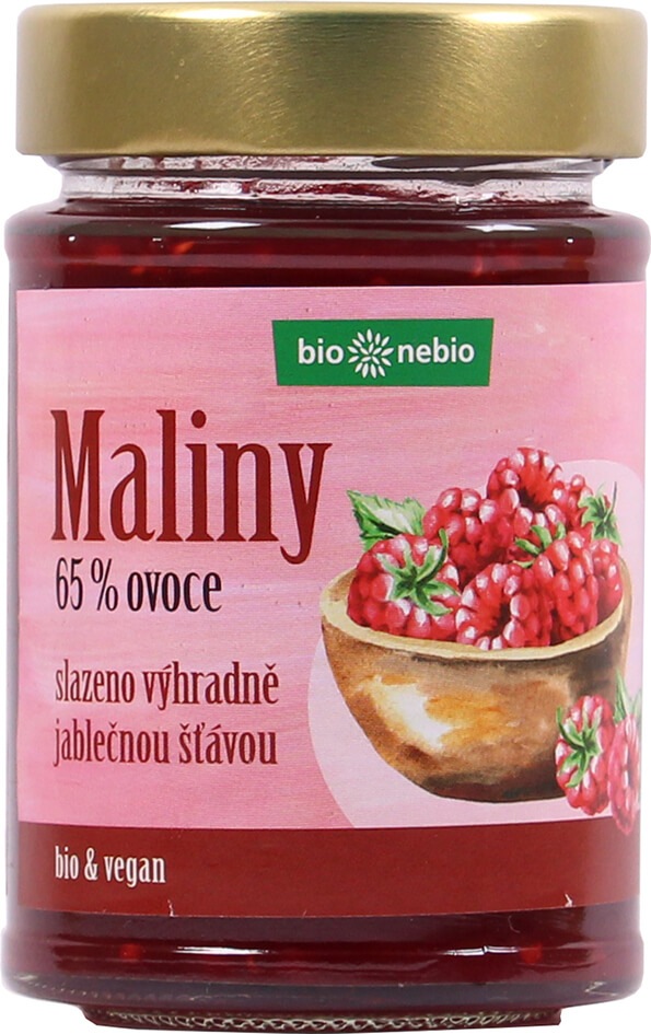 Bio*nebio Bio Maliny - pomazánka s jablečnou šťávou 200g