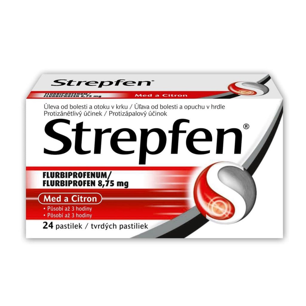 Strepfen Pastilky Med a citron 8.75mg 24ks
