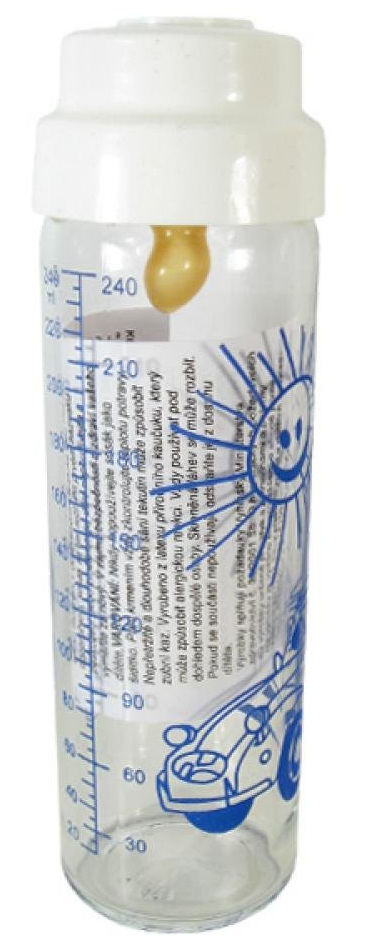 Dětská láhev Kavalier-náhr.sklo 250ml