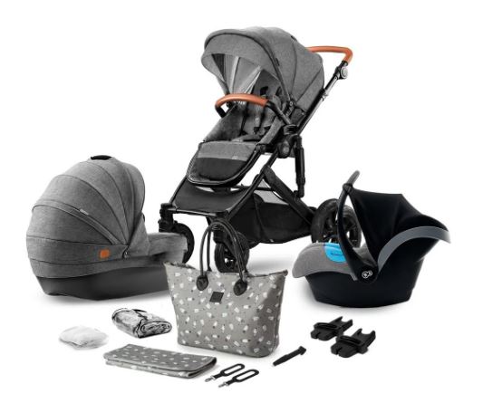 Kinderkraft Kočárek kombinovaný Prime 3v1 grey 2020