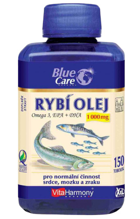 VitaHarmony Rybí olej Omega 3 1000mg XXL 150 tobolek