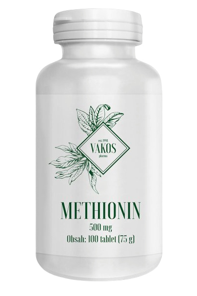 Vakos Methionin 500mg 100 tablet