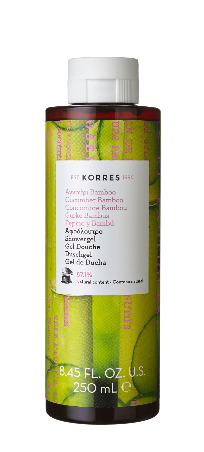 Korres Showergel Cucumber Bamboo Sprchový gel okurka bambus 250ml