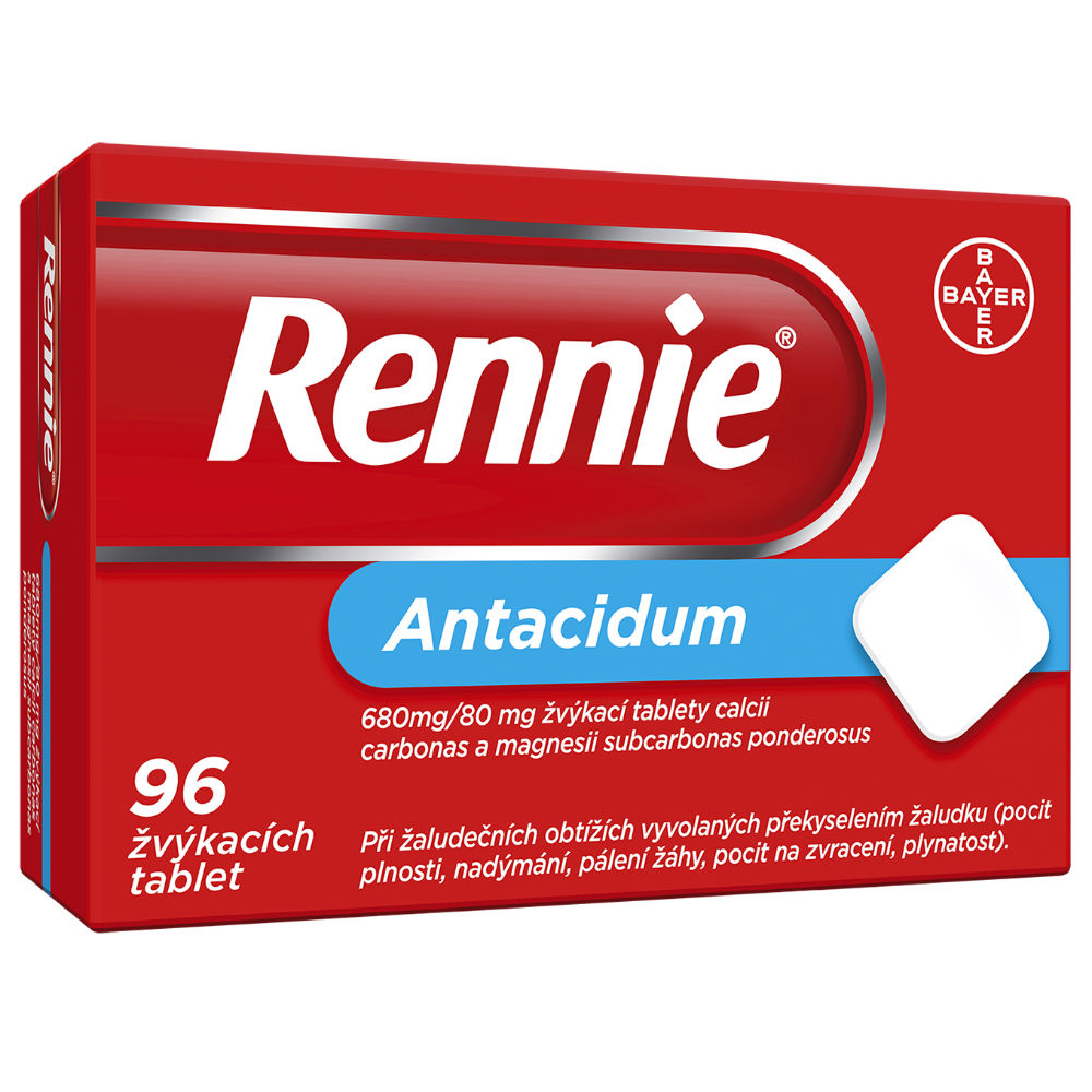 Rennie Antacidum 96 žvýkacích tablet