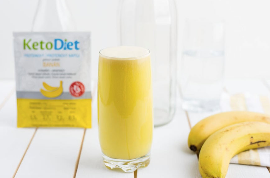 KetoDiet Proteinový nápoj banán 7porcí