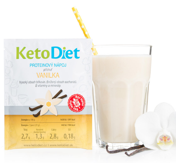 KetoDiet Proteinový nápoj vanilka 7porcí
