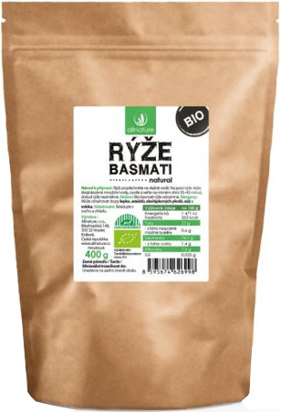 Allnature Basmati rýže natural BIO 400g