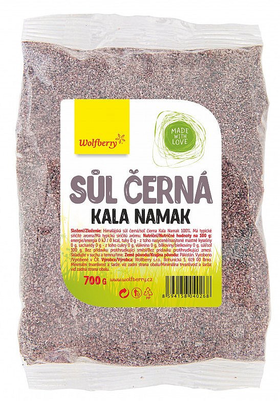 Wolfberry Himalájská sůl černá KALA NAMAK 700g