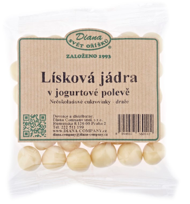 Diana Company Lísková jádra v jogurtové polevě 100g