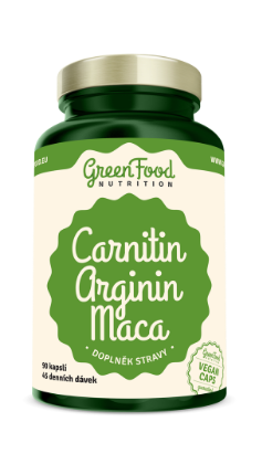 GreenFood Nutrition Carnitin Arginin Maca 90kapslí