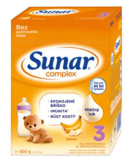 Sunar Complex 3 banán 600g