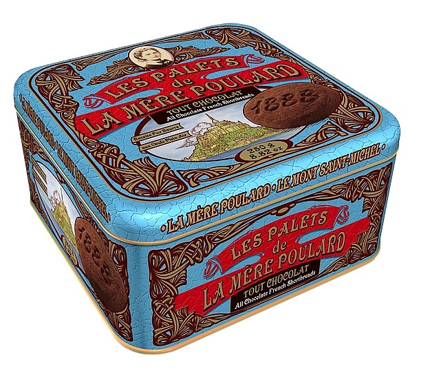 La Mére Poulard Coffret All chocolate French shortbread plech 250g