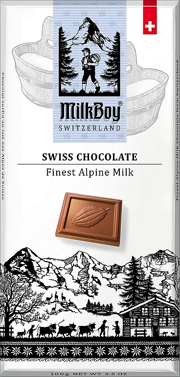 MILKBOY SWISS Mléčná čokoláda Finest Alpine Milk 100g